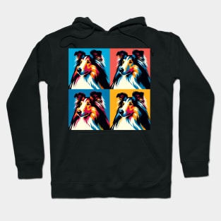 Collie Pop Art - Dog Lover Gifts Hoodie